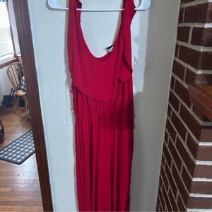 Lilian Size 3x Red sleeveless jumpsuit